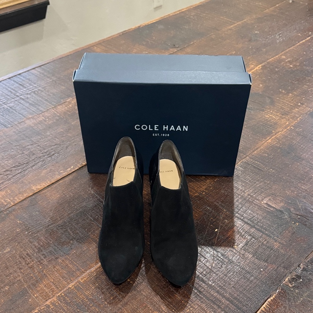 Cole Haan Black Ankle Booties